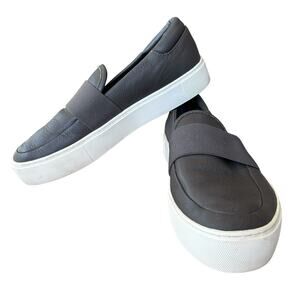 UGG Chayze Slip On Sneakers Loafers Womens 9.5‎ Gray Leather Low Top 1112415